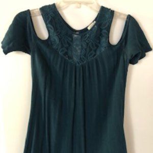 Hinge/ teal short sleeve short size small